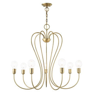 Lucerne - 7 Light Chandelier in New Traditional Style - 30 Inches wide by 29.25 Inches high