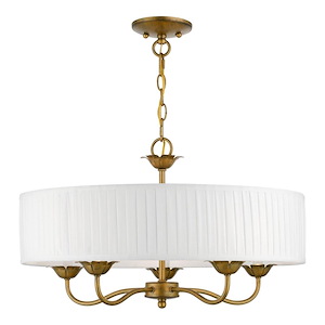Edinburgh - 5 Light Pendant In Transitional Style-14 Inches Tall and 23 Inches Wide