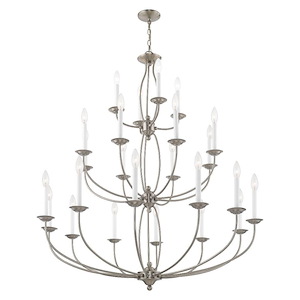 Home Basics - 24 Light Chandelier in Farmhouse Style - 42 Inches wide by 50 Inches high - 189862