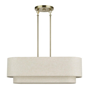 Manorwood - 3 Light Medium Linear Chandelier-19.5 Inch Tall and 10 Inch Wide - 1391671