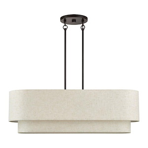 Manorwood - 4 Light Large Linear Chandelier-20.5 Inch Tall and 10 Inch Wide - 1391672