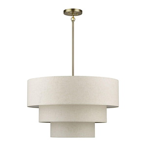 Manorwood - 5 Light Medium Pendant-27.5 Inch Tall and 28 Inch Wide - 1391673