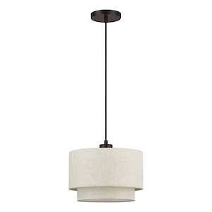 Manorwood - 1 Light Pendant-15.5 Inch Tall and 12 Inch Wide - 1391678