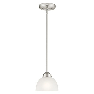 Somerset - 1 Light Mini Pendant in Traditional Style - 6.5 Inches wide by 8 Inches high