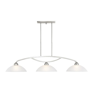 Somerset - 3 Light Billiard/Island in Traditional Style - 13 Inches wide by 11.25 Inches high