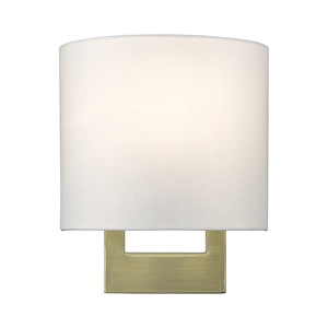 Petite - 1 Light ADA Wall Sconce In Contemporary Style-9.5 Inches Tall and 8 Inches Wide