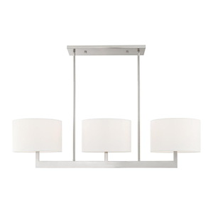 Hayworth - 3 Light Linear Chandelier in Contemporary Style - 11 Inches wide by 22 Inches high