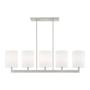 Hayworth - 5 Light Linear Chandelier in Contemporary Style - 7.5 Inches wide by 22 Inches high - 614631