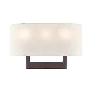 Hayworth - 3 Light ADA Wall Sconce in Contemporary Style - 16 Inches wide by 10 Inches high