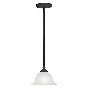 North Port - 1 Light Mini Pendant in Traditional Style - 8.25 Inches wide by 10 Inches high