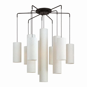Strathmore - 15 Light Foyer Chandelier in Contemporary Style - 44.5 Inches wide by 43 Inches high