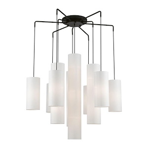 Strathmore - 15 Light Foyer Chandelier In Contemporary Style-43 Inches Tall and 44.5 Inches Wide