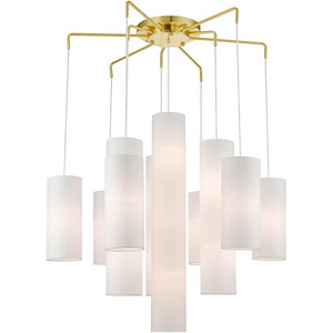Strathmore - 15 Light Foyer Chandelier In Contemporary Style-43 Inches Tall and 44.5 Inches Wide - 1219834