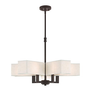 Rubix - 5 Light Chandelier In Contemporary Style-20.75 Inches Tall and 26 Inches Wide
