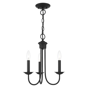 Estate - 3 Light Chandelier in Farmhouse Style - 14 Inches wide by 16 Inches high - 614622