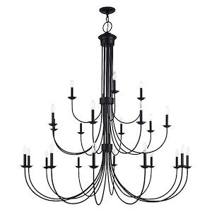 Estate - 24 Light Grande Foyer Chandelier-62 Inches Tall and 60 Inches Wide