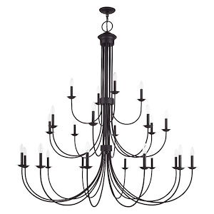 Estate - 24 Light Grande Foyer Chandelier-62 Inches Tall and 60 Inches Wide - 1337535