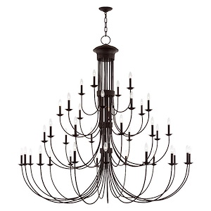 Estate - 38 Light Chandelier in Farmhouse Style - 72 Inches wide by 70 Inches high