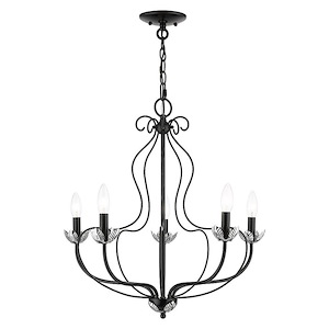 Katarina - 5 Light Chandelier In Transitional Style-23 Inches Tall and 23 Inches Wide - 1094678