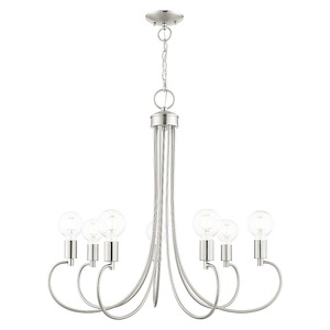 Bari - 7 Light Chandelier in New Traditional Style - 30 Inches wide by 27.75 Inches high