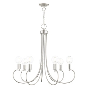 Bari - 7 Light Chandelier in New Traditional Style - 30 Inches wide by 27.75 Inches high