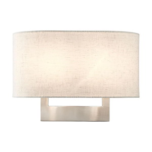 2 Light Medium ADA Wall Sconce In Contemporary Style-9 Inches Tall and 13 Inches Wide