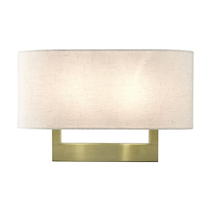 2 Light Large ADA Wall Sconce In Contemporary Style-9.5 Inches Tall and 15 Inches Wide