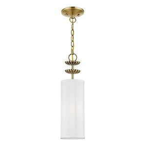 Brookdale - 1 Light Mini Pendant In Transitional Style-18.25 Inches Tall and 5.13 Inches Wide