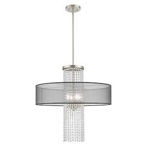 Bella Vista - 4 Light Pendant in Contemporary Style - 24 Inches wide by 33 Inches high