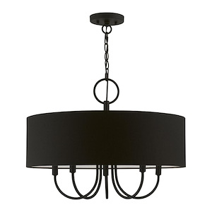 Birchwood - 5 Light Pendant In Transitional Style-17.5 Inches Tall and 23 Inches Wide