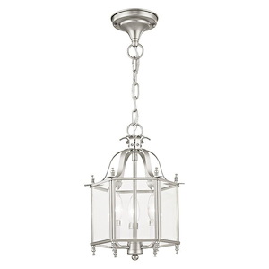 Livingston - 3 Light Convertible Mini Pendant in Traditional Style - 10 Inches wide by 15.25 Inches high