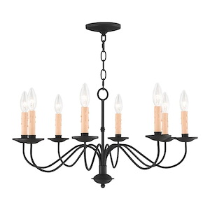 Heritage - 8 Light Chandelier in Farmhouse Style - 25 Inches wide by 13.5 Inches high