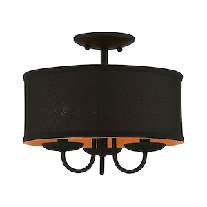 Winchester - 3 Light Semi-Flush Mount In Transitional Style-11 Inches Tall and 13 Inches Wide