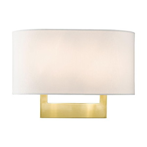 2 Light Medium Wall Sconce In Contemporary Style-9 Inches Tall and 13 Inches Wide