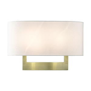 2 Light Large Wall Sconce In Contemporary Style-9.5 Inches Tall and 15 Inches Wide