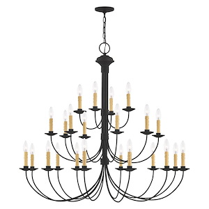 Heritage - 24 Light Chandelier in Farmhouse Style - 42 Inches wide by 40 Inches high