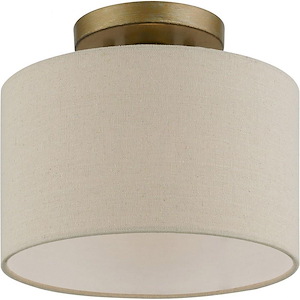 Burnett - 1 Light Small Semi-Flush Mount In Refined Style-8.5 Inches Tall and 10 Inches Wide - 1220016