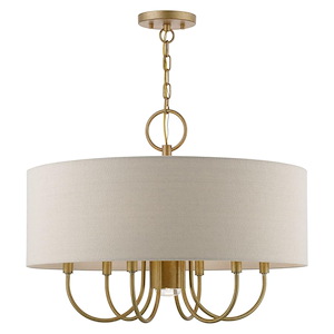 Burnett - 7 Light Pendant In Refined Style-18.75 Inches Tall and 24 Inches Wide