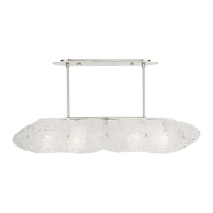 Belvidere - 5 Light Linear Chandelier in Contemporary Style - 10.5 Inches wide by 17 Inches high