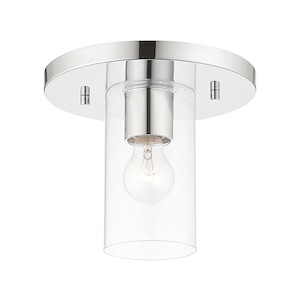 Zurich - 1 Light Flush Mount in Modern Style - 9 Inches wide by 7.75 Inches high