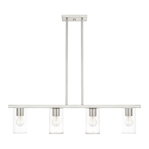 Zurich - 4 Light Chandelier in Modern Style - 4.5 Inches wide by 14.75 Inches high