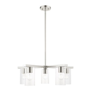Zurich - 5 Light Chandelier in Modern Style - 26 Inches wide by 16.75 Inches high - 1219873