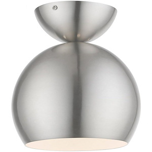 Stockton - 1 Light Globe Semi-Flush Mount In Industrial Style-8.63 Inches Tall and 8 Inches Wide - 1219878