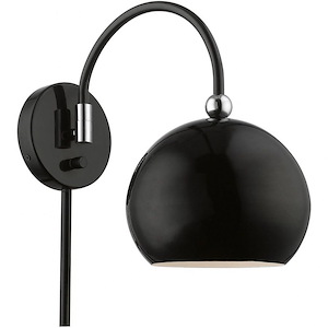 Stockton - 1 Light Swing Arm Wall Sconce In Industrial Style-11.75 Inches Tall and 8 Inches Wide