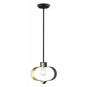 Meadowbrook - 1 Light Pendant in Modern Style - 11.5 Inches wide by 17.25 Inches high - 1219874