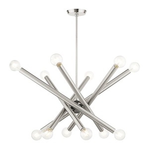 Stafford - 12 Light Chandelier in Modern Style - 34.5 Inches wide by 29 Inches high - 1012258