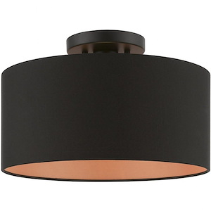 Sentosa - 1 Light Medium Semi-Flush Mount In Transitional Style-8.5 Inches Tall and 13 Inches Wide