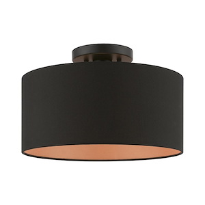 Sentosa - 1 Light Medium Semi-Flush Mount In Transitional Style-8.5 Inches Tall and 13 Inches Wide - 1219909