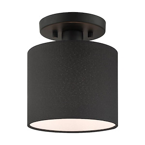 Bainbridge - 1 Light Semi-Flush Mount in Mid Century Modern Style - 7 Inches wide by 8.5 Inches high