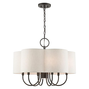 Solstice - 7 Light Chandelier in French Country Style - 24 Inches wide by 18.75 Inches high